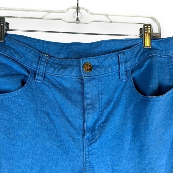 Tory Burch Bootcut Jeans Womens Size 30 Blue Stretch Denim Quiet Luxury Designer - Picture 7 of 13